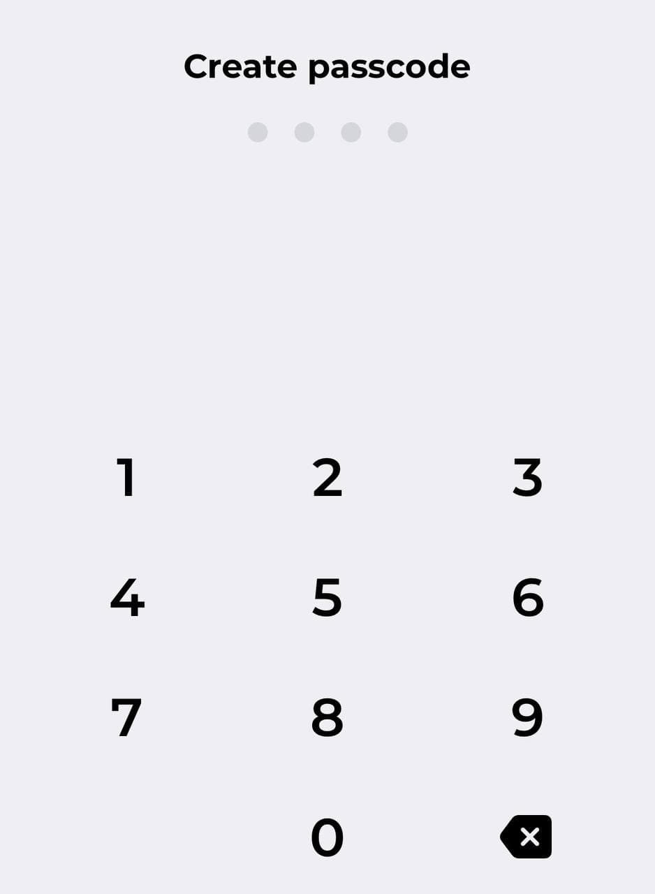 Create a passcode